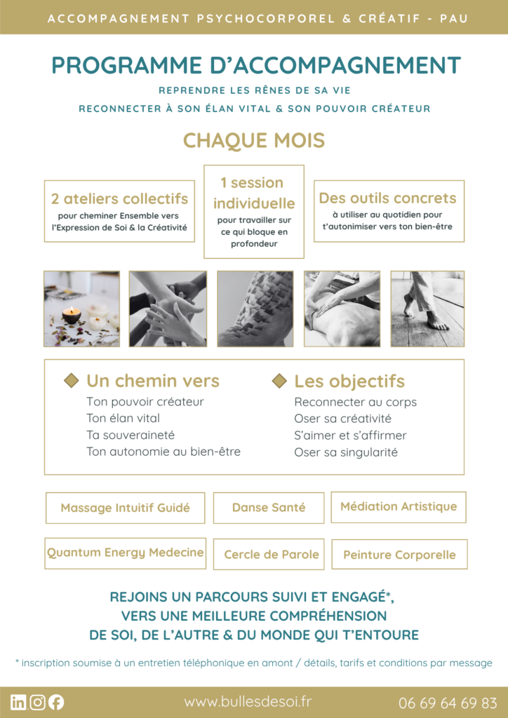 accompagnement mots corps émotionnel énergétique engagé suivi pour une réelle transformation intérieure